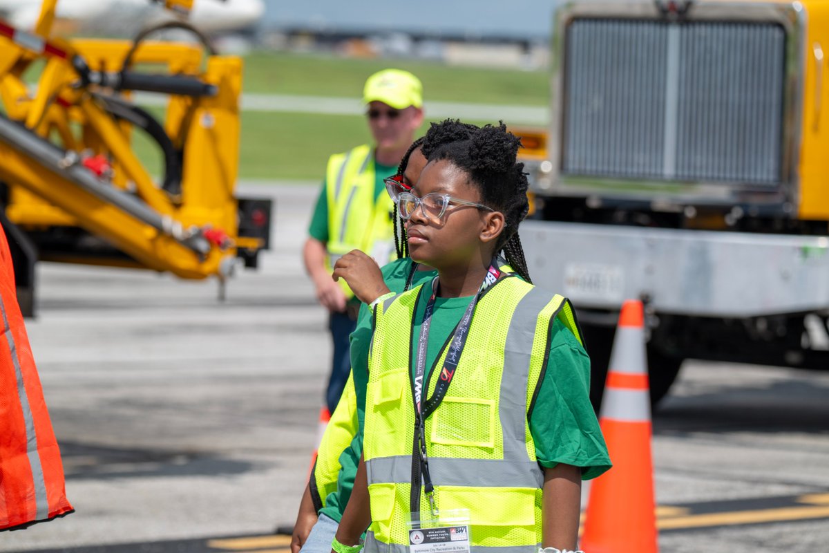 BWI Marshall Airport (@bwi_airport) on Twitter photo Our 9th annual Summer Youth Initiative is here!
We're hosting 50 Baltimore City students for a week of aviation exploration.
Earlier, students enjoyed a heavy equipment demonstration before visiting <a href="/SignatureFBO/">Signature Aviation</a> to learn about general aviation. <a href="/RecNParks/">Baltimore Rec & Parks</a> <a href="/BWIPartner/">BWI Partnership</a> #BWIyouth Our 9th annual Summer Youth Initiative is here!
We're hosting 50 Baltimore City students for a week of aviation exploration.
Earlier, students enjoyed a heavy equipment demonstration before visiting <a href="/SignatureFBO/">Signature Aviation</a> to learn about general aviation. <a href="/RecNParks/">Baltimore Rec & Parks</a> <a href="/BWIPartner/">BWI Partnership</a> #BWIyouth