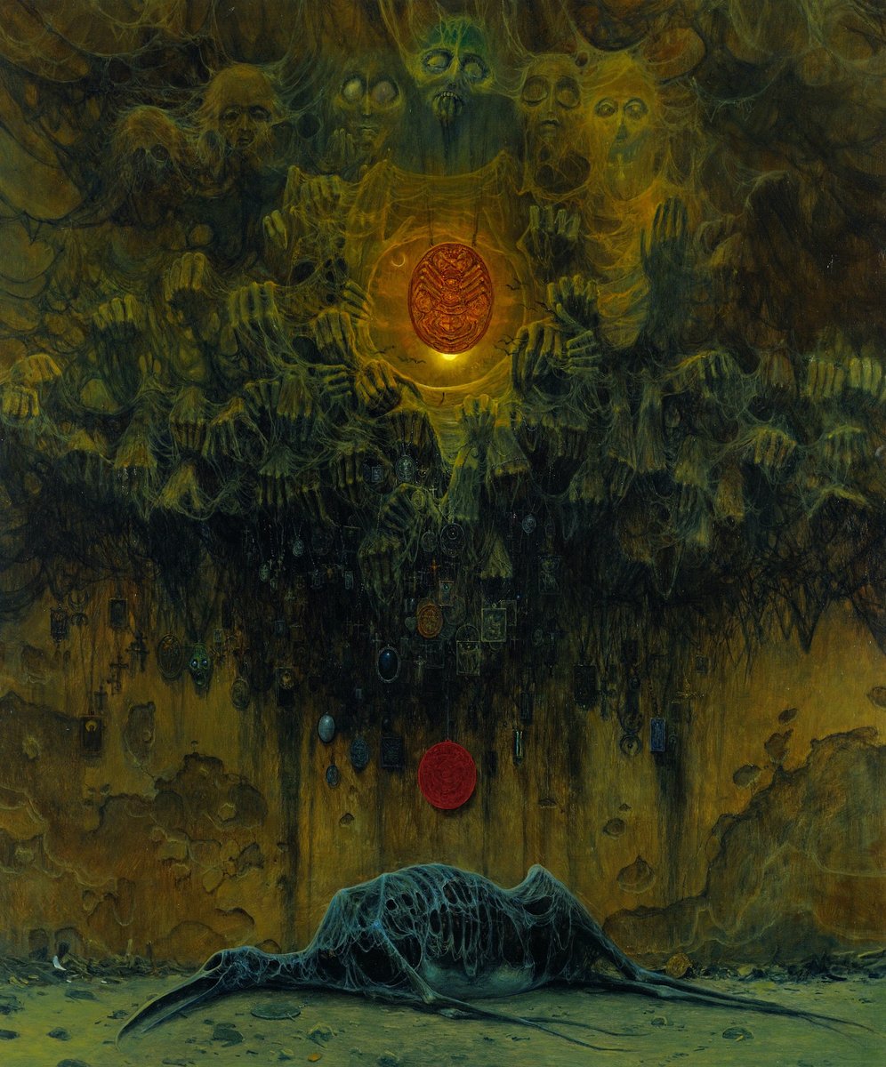 ArtofBeksinski's tweet image. 1976 #painting #Beksinski #PolishMastersofArt