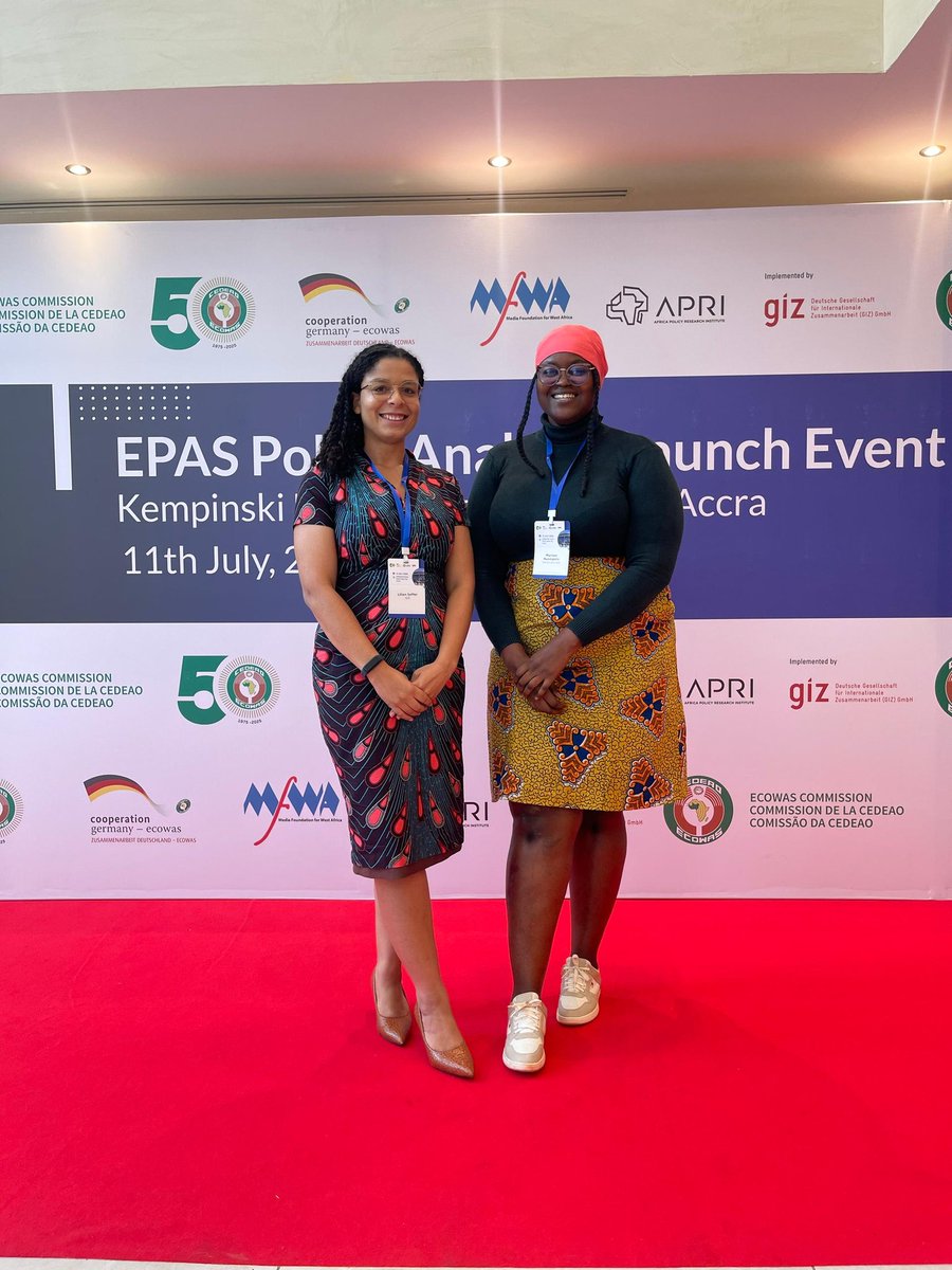 We accepted an invitation from GIZ to participate in the ECOWAS POLICY ANALYSIS SERIES at the Kempinski Hotel in Accra.
Representing us from our Programs Directorate was Mariam who contributed to discussions on key policy issues shaping West Africa’s future. 
#GIZ #Policy #Youth