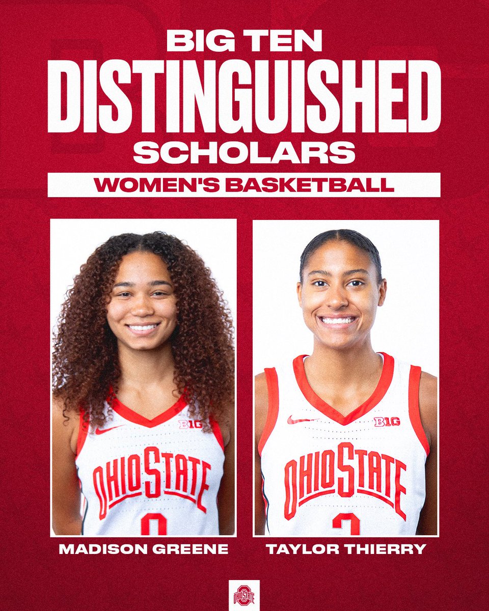 OhioStateWBB's tweet image. Congrats to our B1G Distinguished Scholars on their hard work in the classroom and on the court this past season‼️
#GoBucks | #DevelopedHere