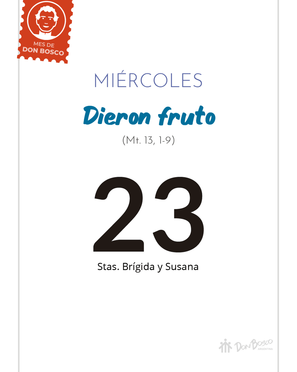 Mt. 13, 1-9 – “Dieron fruto”. #EvangelioDelDía bit.ly/EvangelioDB