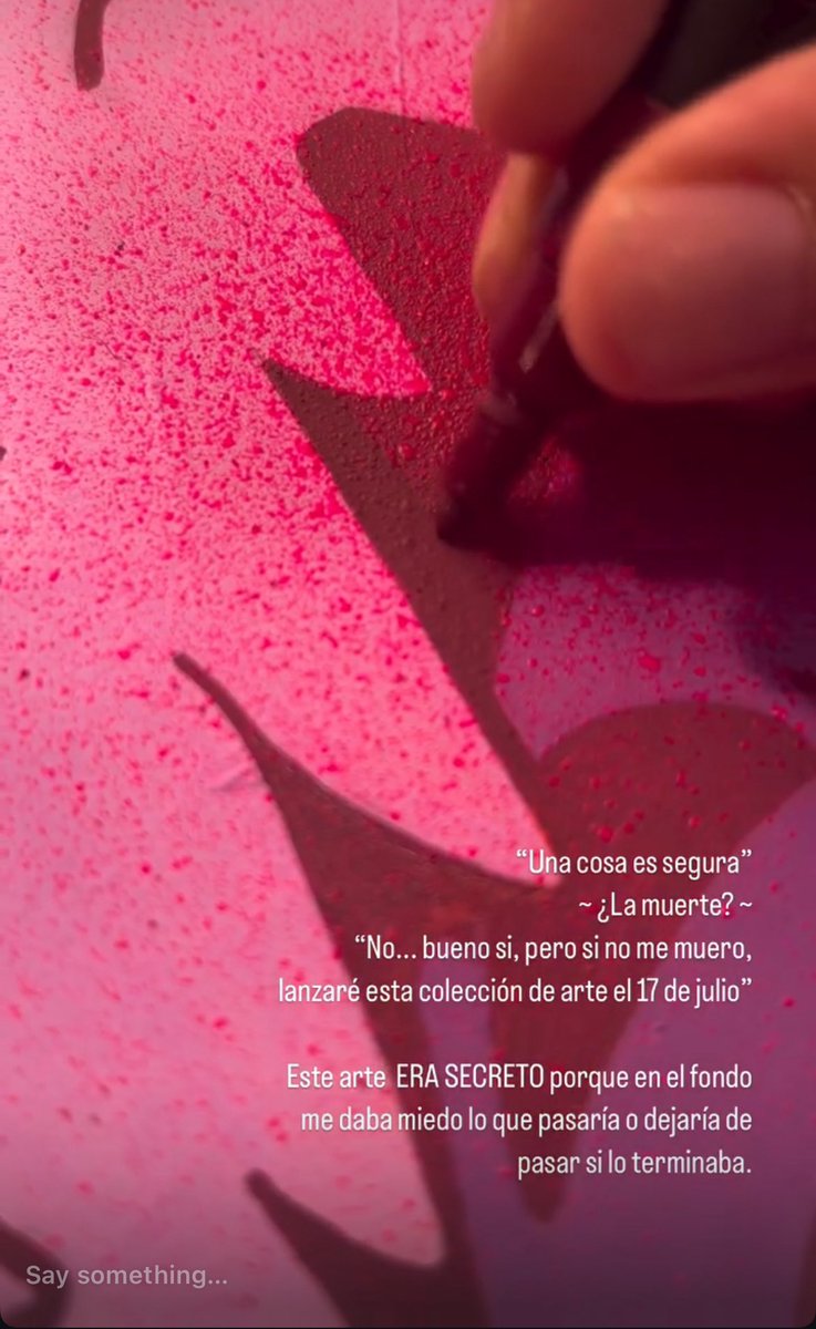 This art ERA SECRETO (was secret) cuz deep down I was scared of what would or wouldn’t happen if I finished it