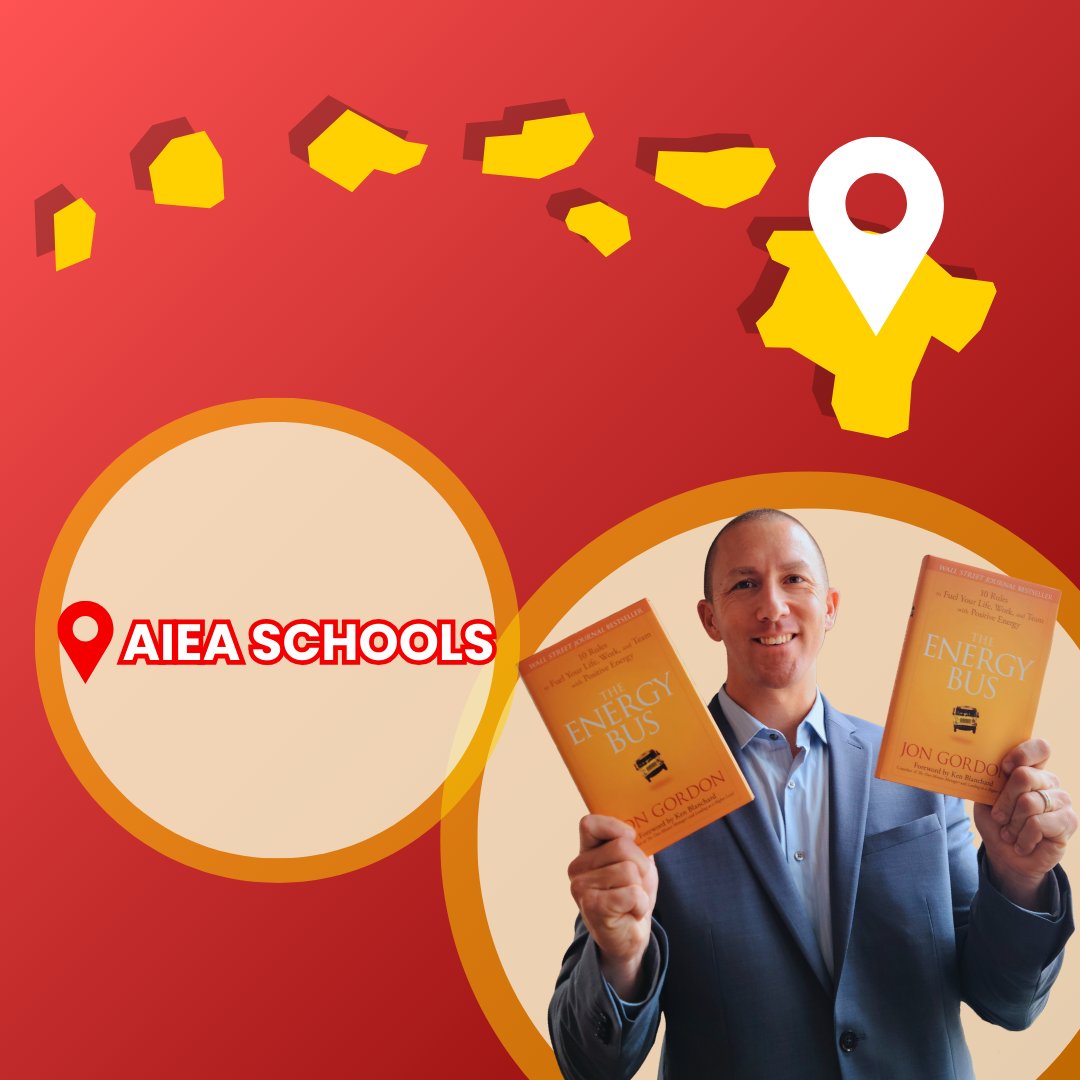 EnergyBusSchool's tweet photo. Dr. Jim Van Allan is heading to Hawaii next week to lead a Power of Positive Leadership Training for the amazing building and district leaders at Aiea School.🌺

@JimVanAllan 

#BeTheChange #SchoolInspiration #ChoosePositive https://t.co/OpGhzeFyth