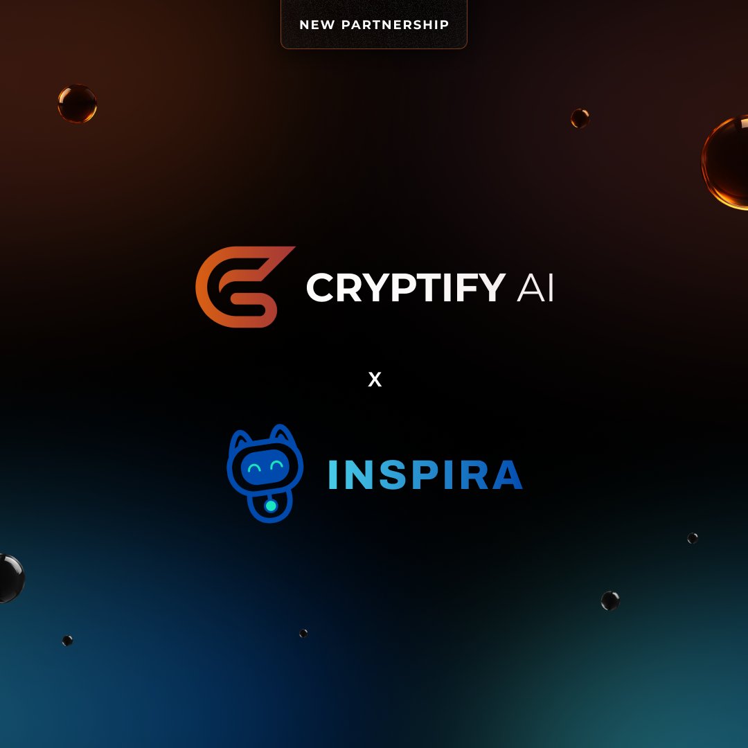 CryptifyAI's tweet image. 🤝 Cryptify AI x Inspira
We’re proud to partner with @InspiraHubs. A project that shares the vision for transparency, growth, and real-world impact in Web3.
By combining our AI-powered KOL insights with Inspira’s mission-driven expansion, we’re unlocking smarter campaigns and…