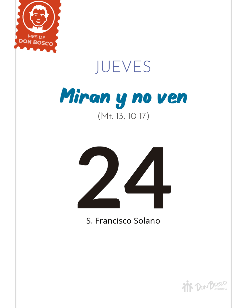 “Miran y no ven”. #EvangelioDelDía bit.ly/EvangelioDB