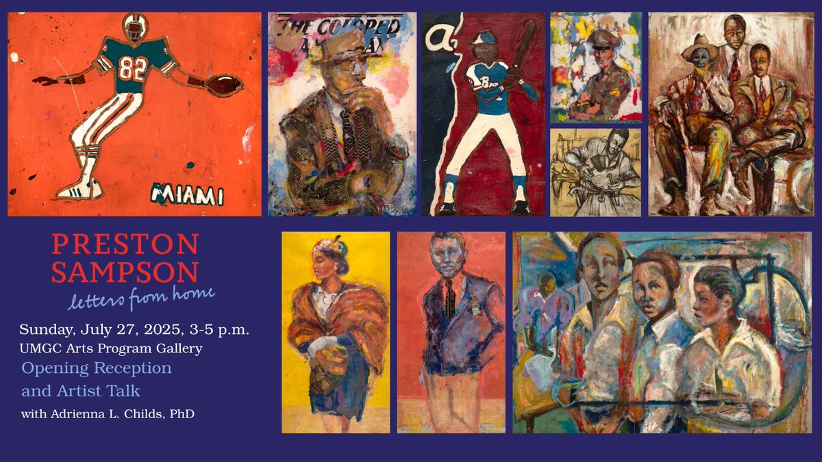 Experience the artistry of Preston Sample at the UMGC Arts Program! Don’t miss the exhibition opening, reception, and artist talk on July 27th. Get details: bit.ly/44pGNOs