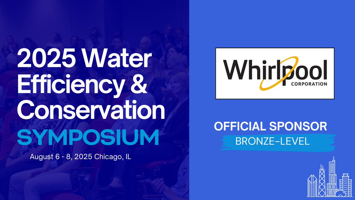 We're less than a month away from the kick-off of the Water Efficiency &amp; Conservation Symposium! None of this would be possible without the generous support of our sponsors.

Join us in thanking the <a href="/irrigationassoc/">Irrigation Association</a> &amp; <a href="/WhirlpoolCorp/">Whirlpool Corporation</a> for partnering with us!👏
