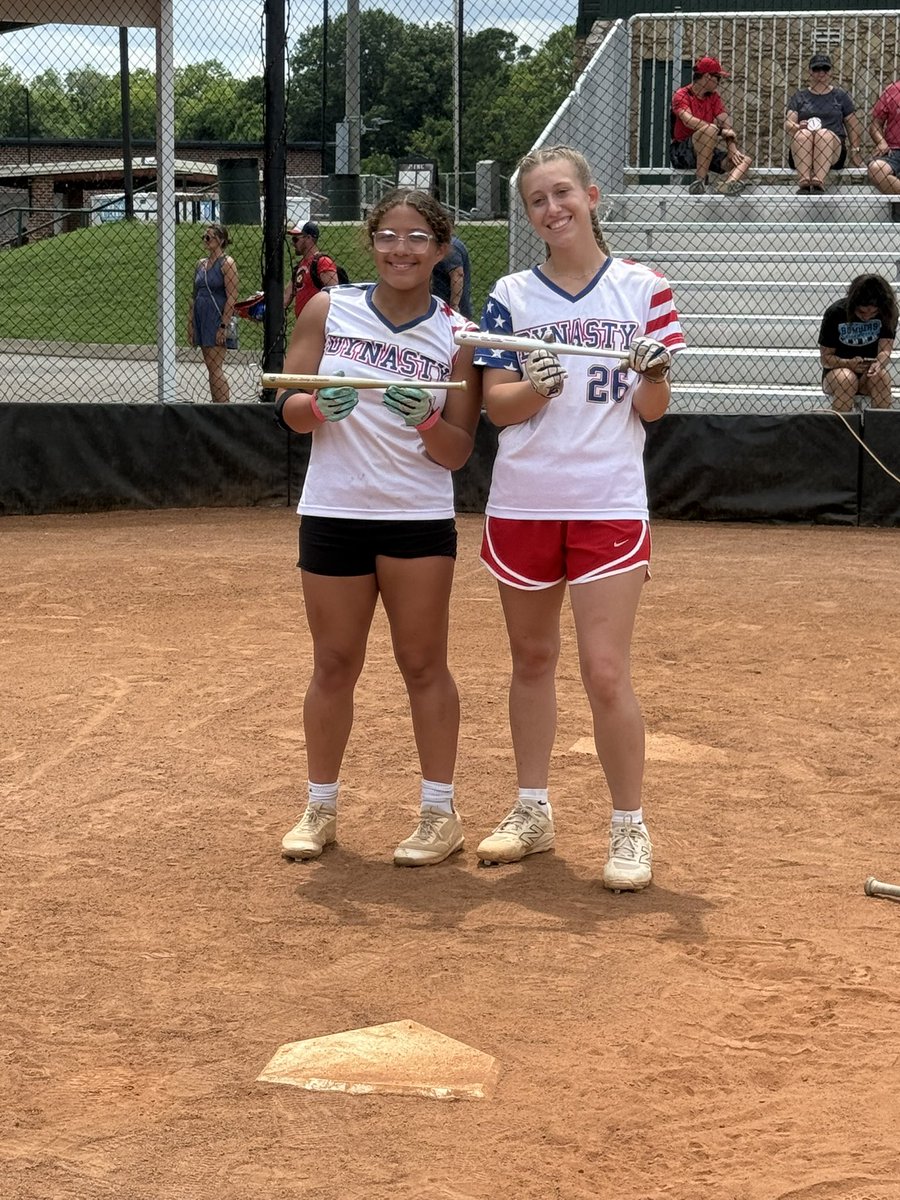HR Derby sweep for Illinois Dynasty 16u - Kailey Jefferson 1st and Emma Best 2nd - adding more hardware!!!