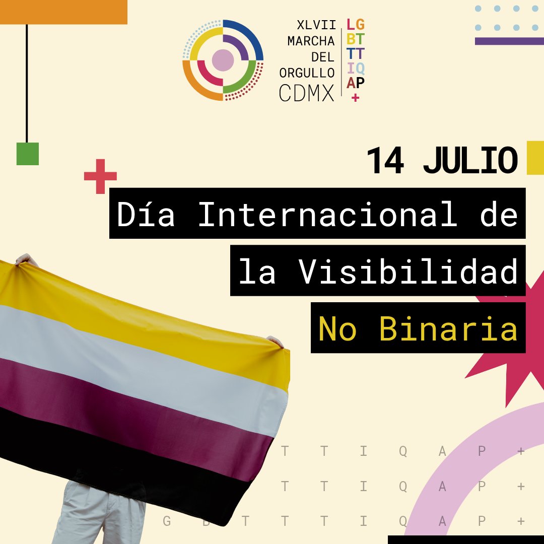 MarchaLGBTCDMX's tweet image. 💛🤍💜🖤
Las personas no binarias existen, resisten y merecen vivir con dignidad.
Este día exigimos reconocimiento, respeto y derechos sin condiciones.
Sus identidades no son una moda ni una confusión: son legítimas, políticas y profundamente valientes.
#DíaInternacionalNB