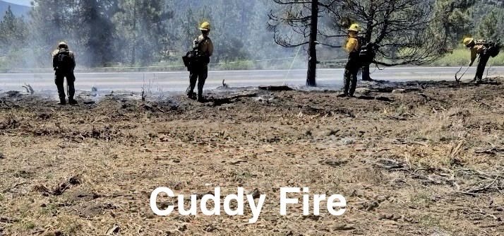 Mount Pinos Ranger District firefighters stop multiple fires, aided by the PMC &amp; Cuddy fuel breaks. 

Thanks to their pre-season fuels reduction work, firefighters quickly contained the 7/7 Alto Fire &amp; the 7/2 Cuddy Fire, both threatening the community of Pine Mountain Club.