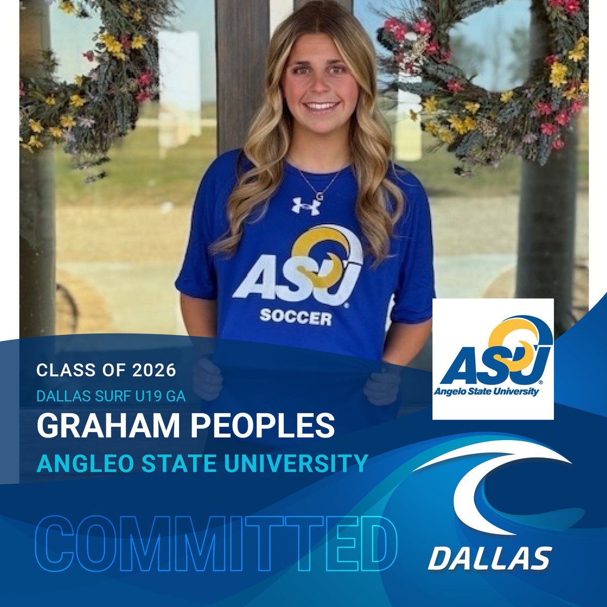 DallasSurfU19GA's tweet photo. Big congratulations to Graham Peeples &amp; family! Your commitment, hard work, &amp; love for the game have truly shined Excited to see what’s next—this is just the beginning! @grahampeeples4 @BellesSoccer @dallas_surf @ImYouthSoccer @ImCollegeSoccer https://t.co/vw9CXS5Lnk