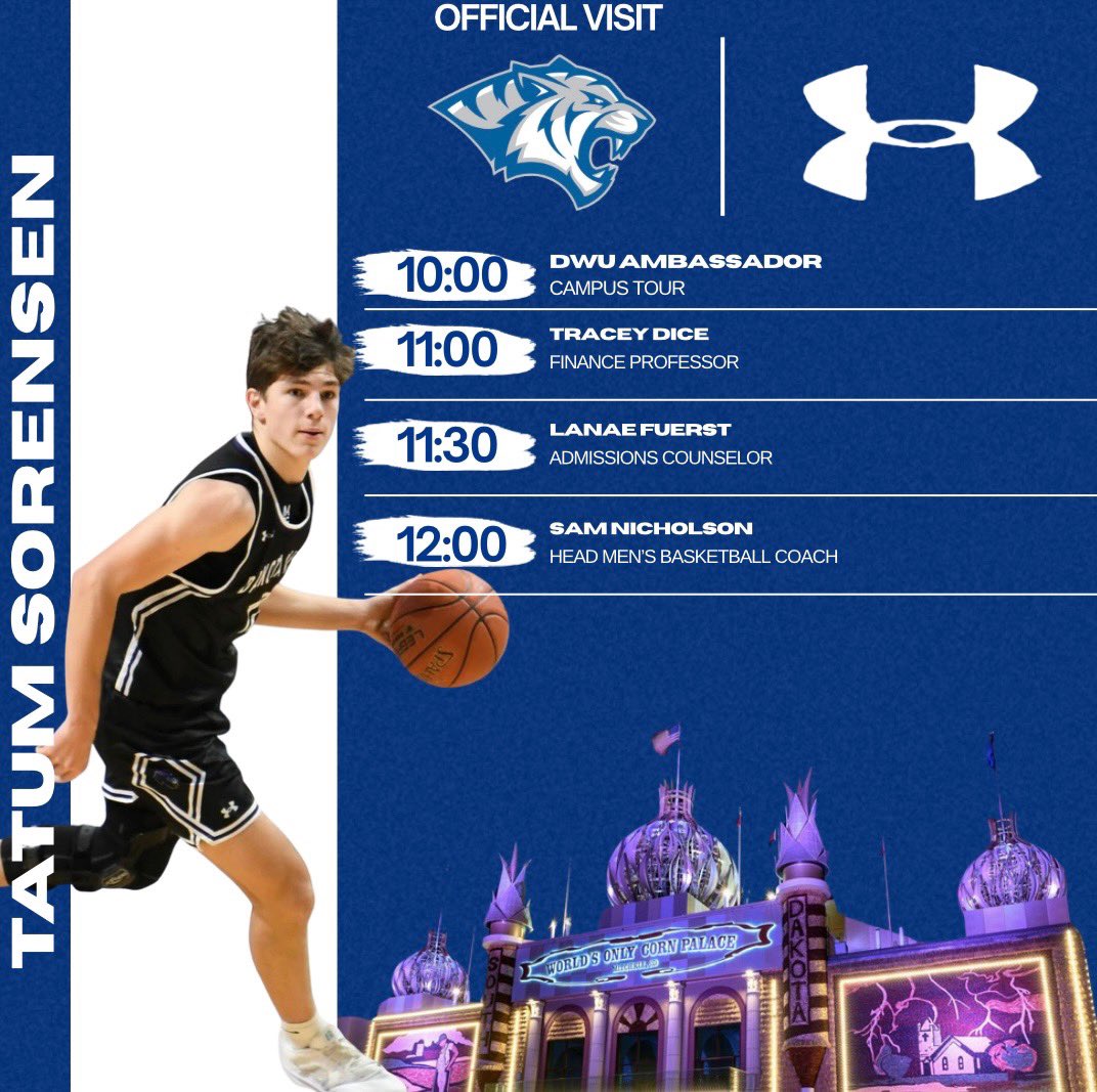 Tatum Sorensen (@tatum_sorensen) on Twitter photo Thank you <a href="/SamNicholsonDWU/">Sam Nicholson</a> for having me out for a visit, I am extremely grateful for the opportunity! <a href="/DWUMBB/">DWU Mens Basketball</a> Thank you <a href="/SamNicholsonDWU/">Sam Nicholson</a> for having me out for a visit, I am extremely grateful for the opportunity! <a href="/DWUMBB/">DWU Mens Basketball</a>