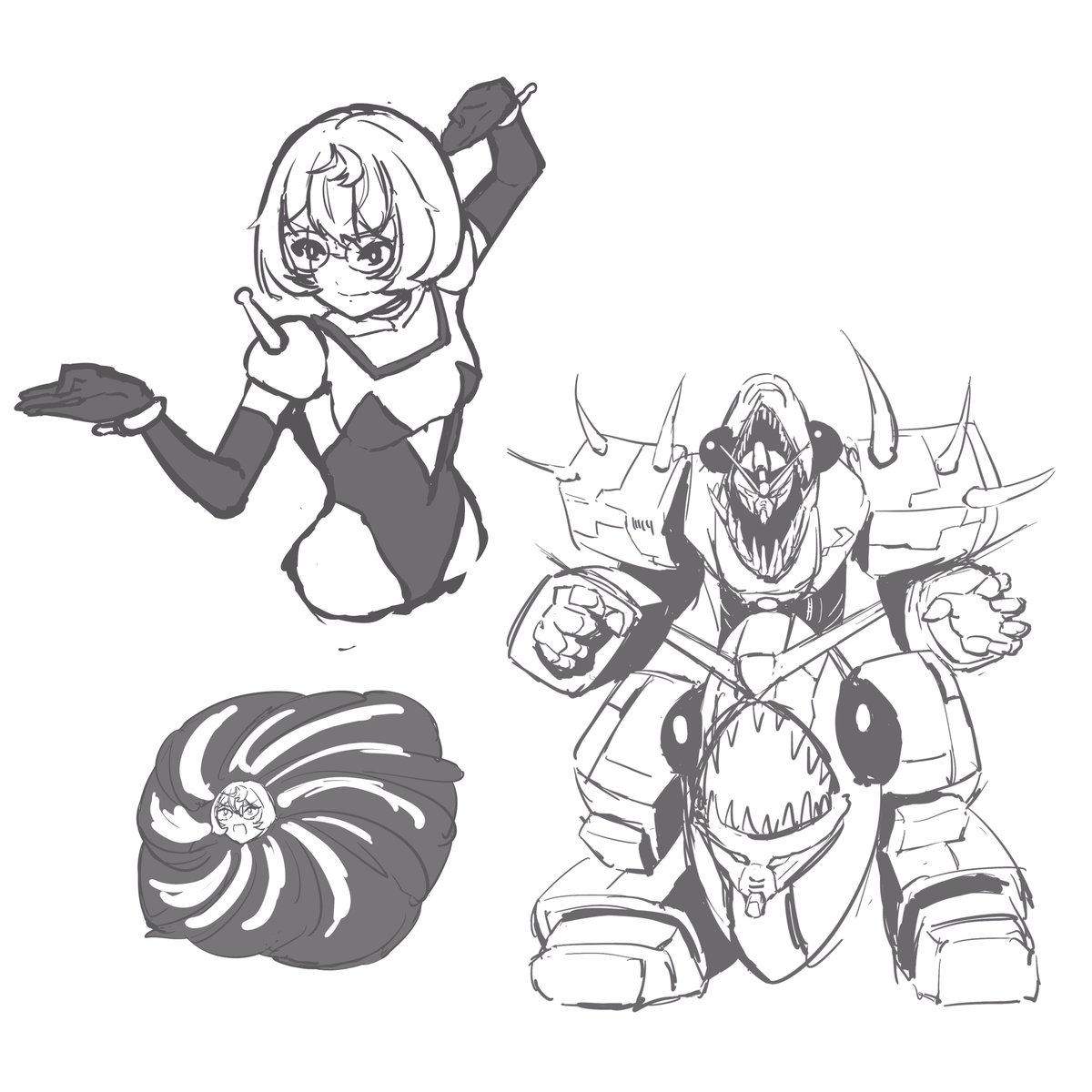 lab_dark's tweet image. #ClioArte
Master Australia Clio and Sakana Gundam