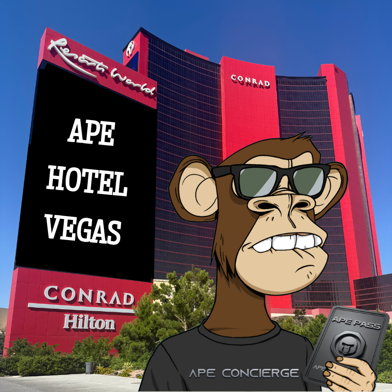 Keep asking what the APE PASS on ApeChain gets you at ApeFest Vegas?

Here’s the alpha 🦍👇

💸 Discounted Rooms at Ape Hotel
🚐 Free ApeFest Transport
☕️ Complimentary Refreshments in the Ape Pass Lounge
🍽️ Access to the Rooftop Dinner
🦍 +1 Entry to Ape Concierge Events
🎟️