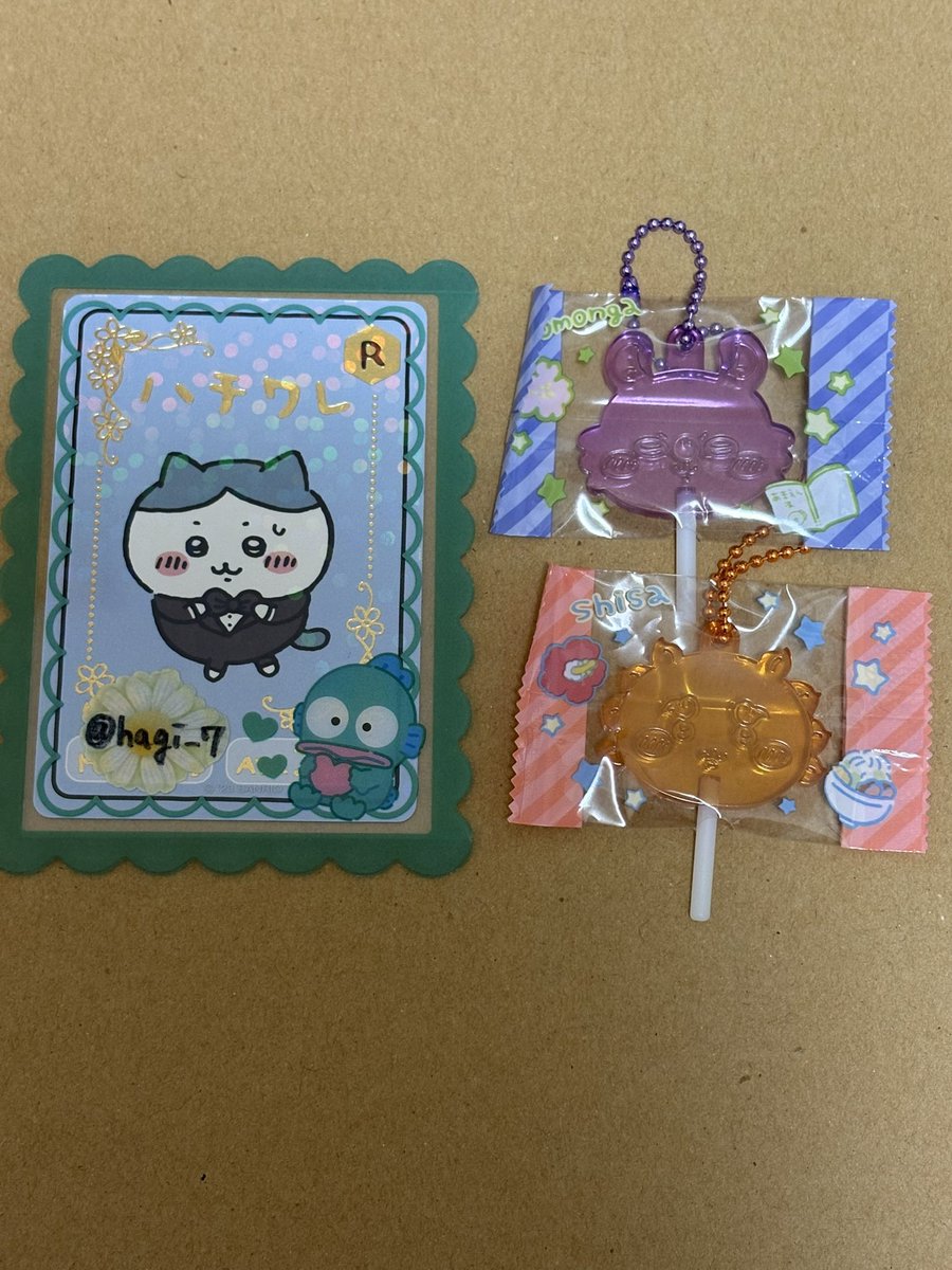 hagi___7's tweet photo. 【交換】ちいかわ  キャンディーチャームズ キャンディーチャーム

【譲】 モモンガ,シーサー

【求】 ハチワレ

郵送での交換を希望しております。
お心当たりのある方いましたらご連絡お待ちしております。 https://t.co/wjE97Crg12