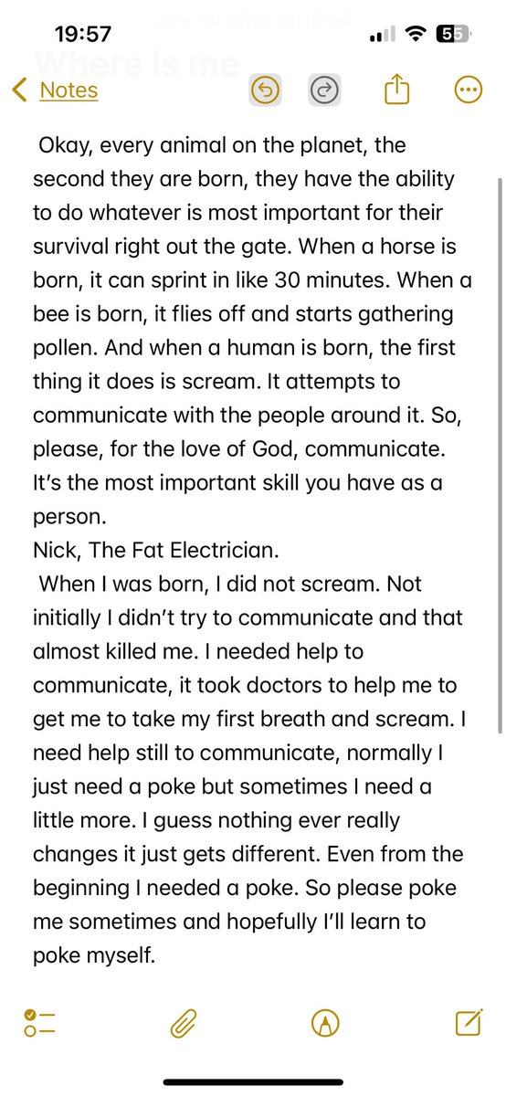 ElonMuskFanMod3's tweet photo. @Fat_Electrician just wanted to hop on here and say thank you for this. It has really helped me on the journey of growth I find myself on now. I’m sure you probably won’t end up seeing this and only like 5 people probably will but hopefully it helps someone. https://t.co/eKRPRNaRBt