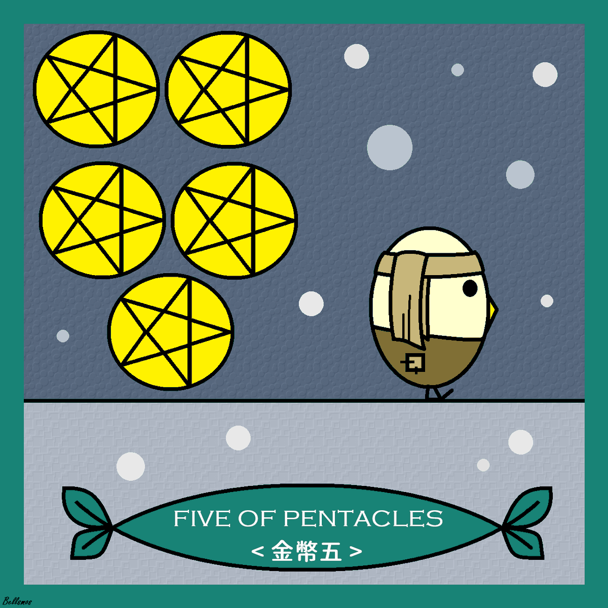 Bellsmos_2018's tweet photo. ● Five of Pentacles - #Financial &amp; #Hardship
-
-
#Bellsmos #Art #Birds #BirdArt #Cute #Comics #Color #Draw #Doodle #Design #Illustrate #Illustration #Illustrator #Illust #Love #Life #Paintings #Style #DigitalArt #イラスト #落書き #絵描き #Deck #Card #Divination #Tarot #Pentacle https://t.co/TSEraaIwrL