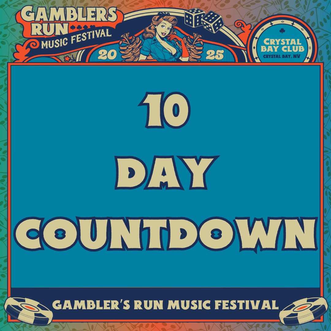 We're 10 days out from Gambler's Run Music Festival. We couldn't be more excited. Is there anything better than music, in the summertime, in Tahoe? We have amazing production, great vendors, incredible musicians. All we need is YOU!

🎟️Tickets🎟️
tixr.com/e/135724