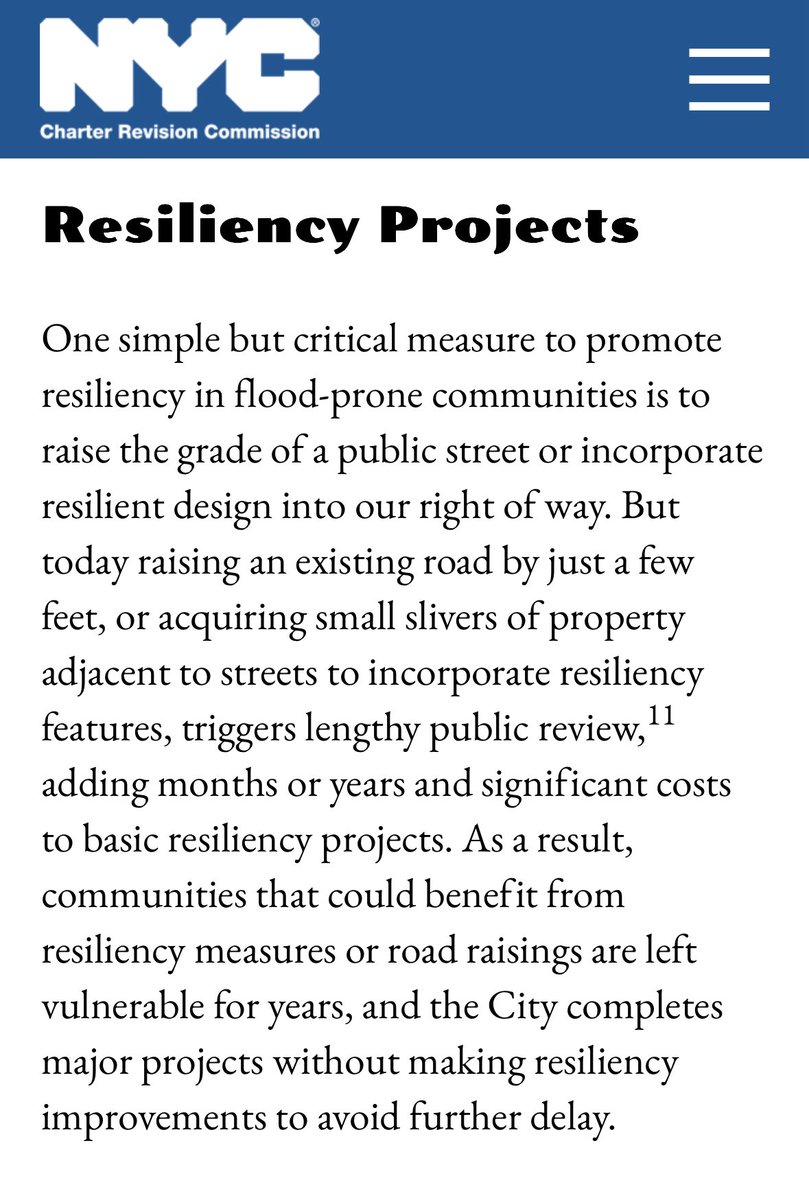CaseyBerk's tweet image. As NYC deals with yet another flash flood warning, which seem to get more frequent every year, a reminder that NYC requires a full ULURP for something as simple as raising the grade of a street to prevent flooding…
(Stay safe out there!)