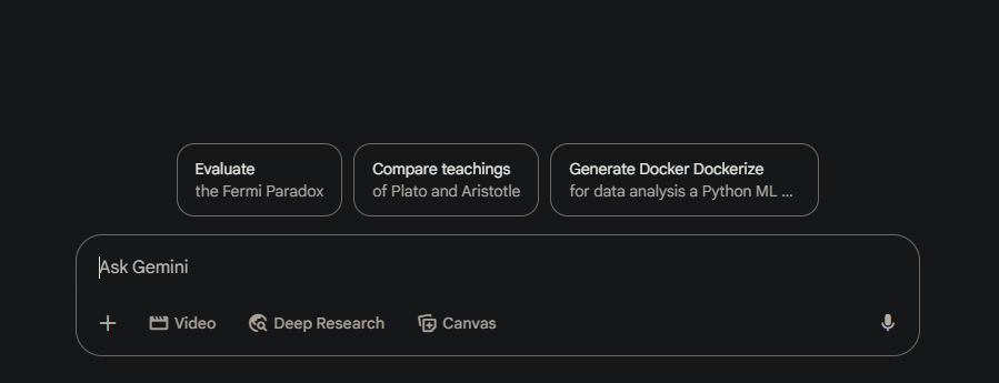 Gemini has a way too high opinon of me with these suggestions like it think's I'm trying to solve black holes in Greek or something. I ain't moving like that 😂