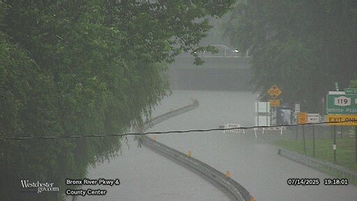Danbury_WX's tweet image. If you’re attempting to head into NYC tonight “Fuhgeddaboudit” there is serious flooding on Bronx River Parkway and 287 - many main routes in are closed.