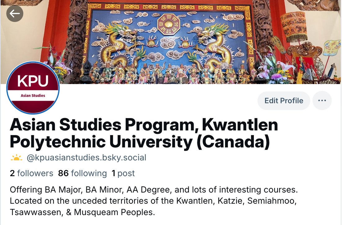 KPU Asian Studies tweet media