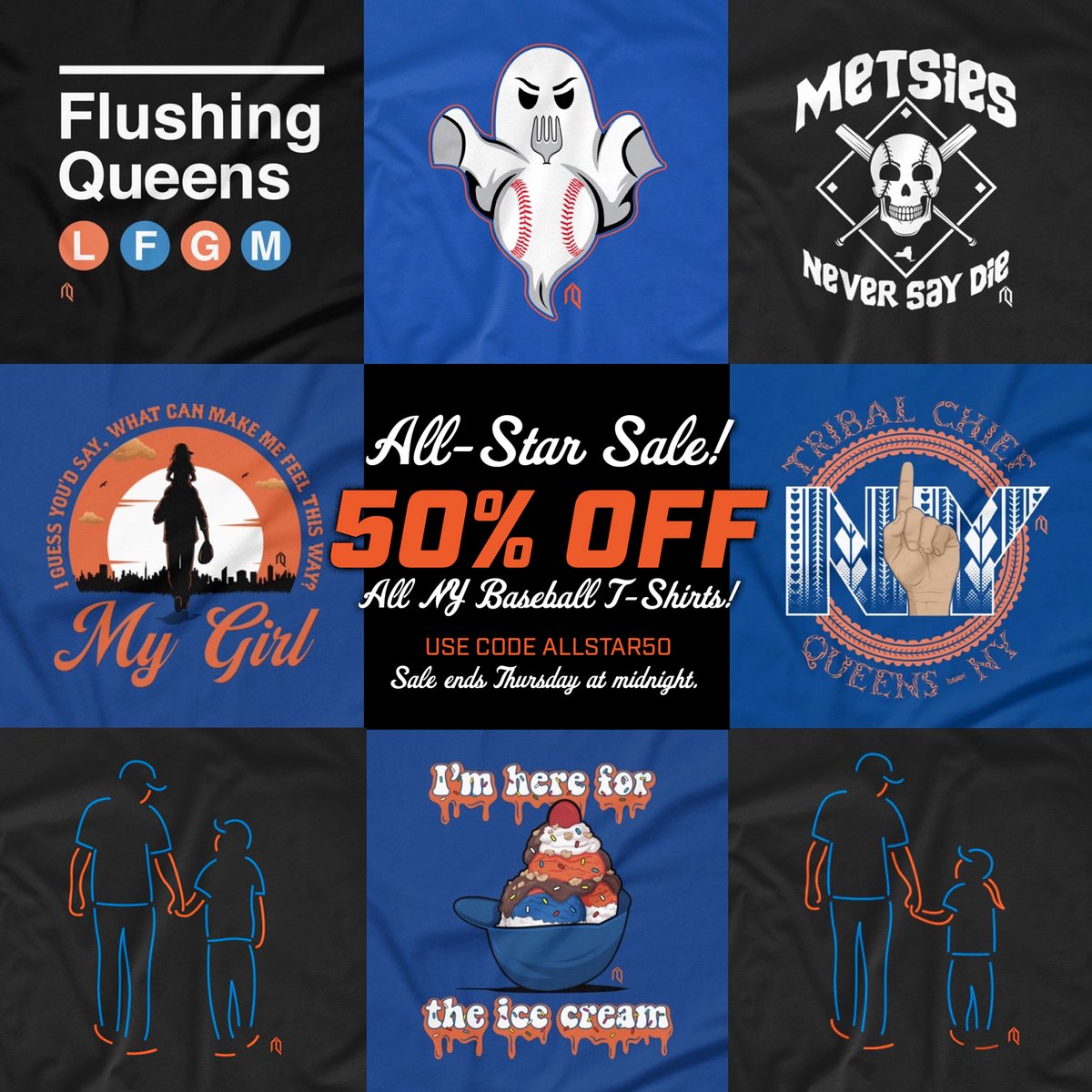 athletelogos's tweet image. 🌟 ALL-STAR T-Shirt Sale! 🌟

50% OFF All NY Baseball T-Shirts until Friday with code ALLSTAR50 at checkout! #LFGM

athletelogos.com/discount/ALLST…