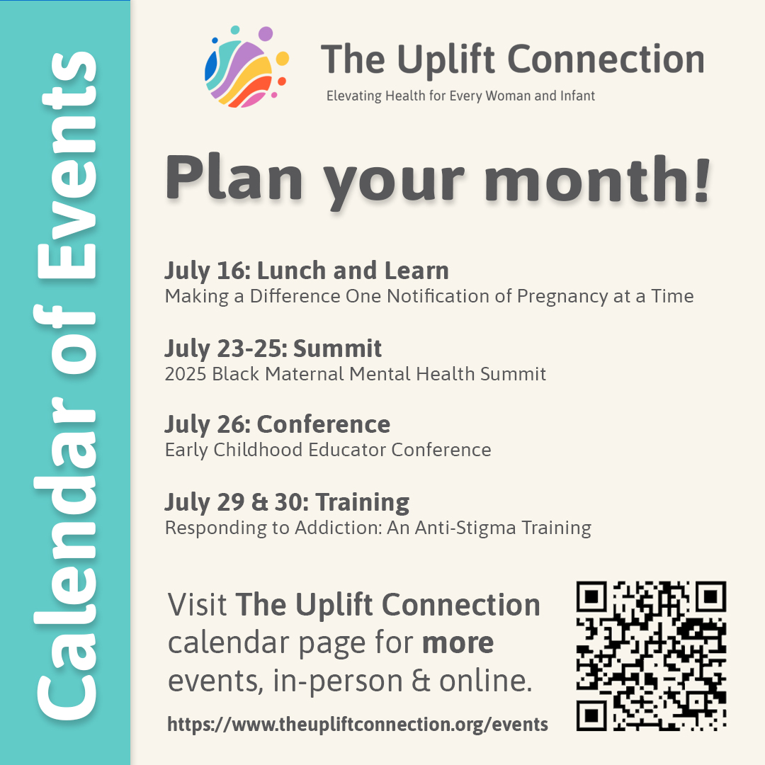 Visit The Uplift Connection Events Page to register for upcoming events.

theupliftconnection.org/events