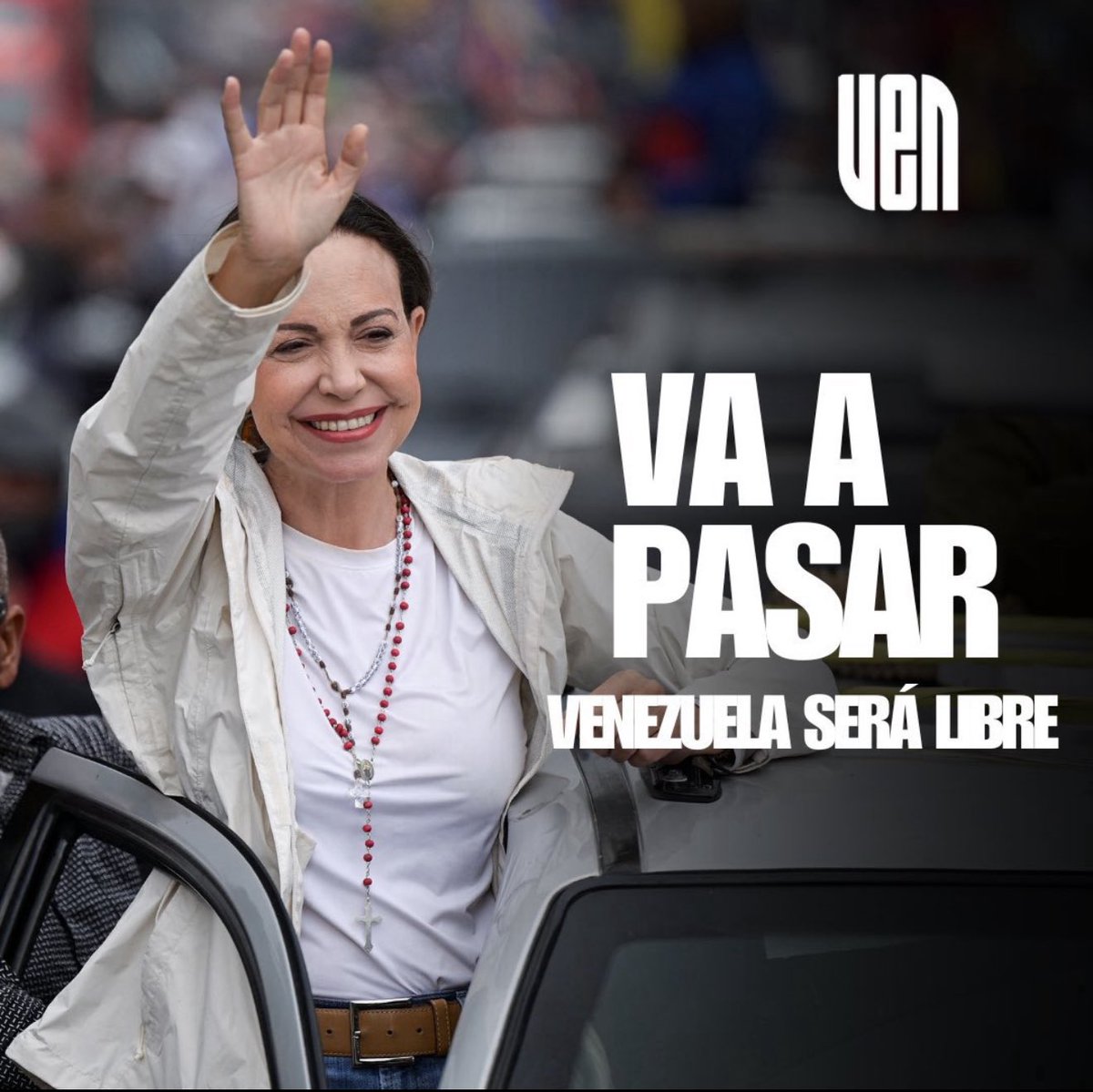 Viene el tiempo del cambio político , viene el progreso del país,  viene el regreso de millones , viene unas elecciones libres y transparente,  viene la reconstrucción, viene tiempos buenos para Venezuela.

Y VA A PASAR porque estamos con el liderazgo correcto.