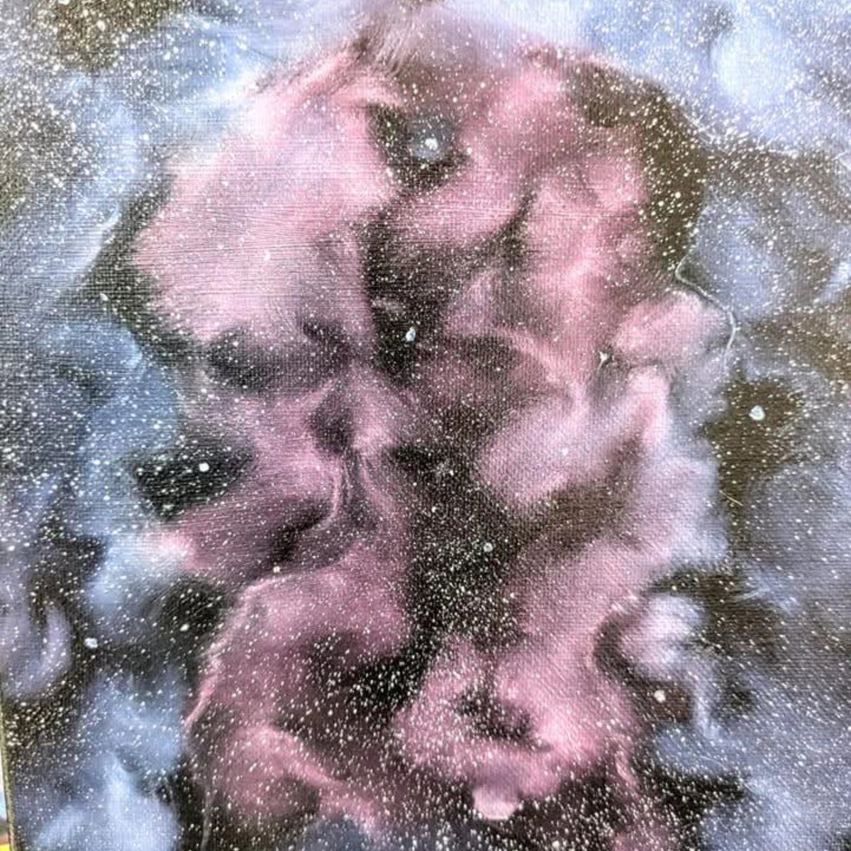 Dark matter. 8x10 painting I did. Love this one a lot