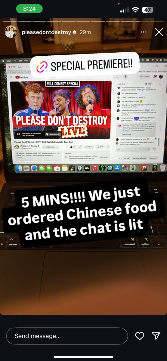 snljilly's tweet image. Okay so my name is in the chat in their story does that mean we are best friends orrrr