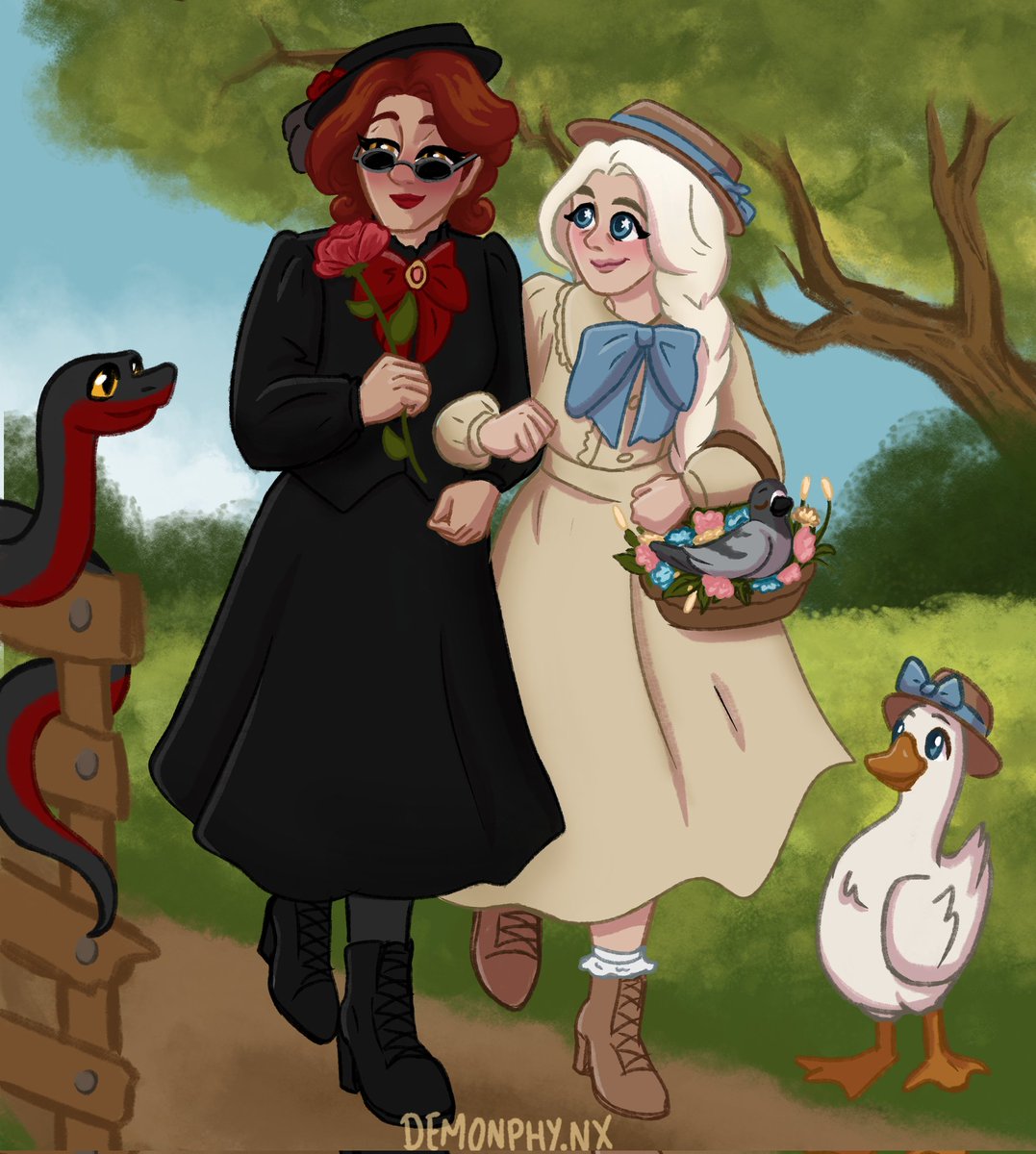 Demonphy_nx's tweet image. Ineffable wives
Nanny Astoreth and Sister Francis 🤍🐦⬛🐇🖤
#goodomens #nannyastoreth #Crowley #Aziraphale #aziracrow