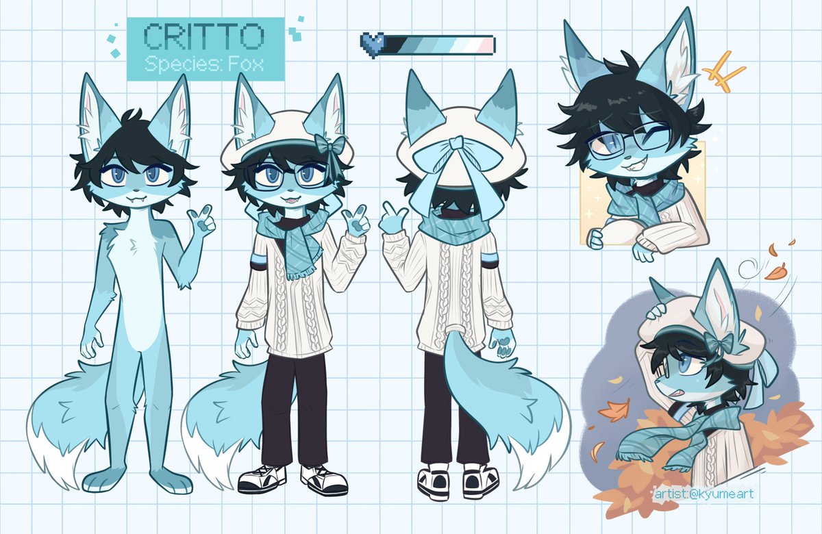 meet Critto!

a college student from China studying in the US. snarky and brash, he seems more interested in playing video games than actually studying... but how does he somehow still do well in school?
his hat that he cherishes constantly tries to fly away!

✒️: <a href="/kyumeart/">Kyume✨</a>