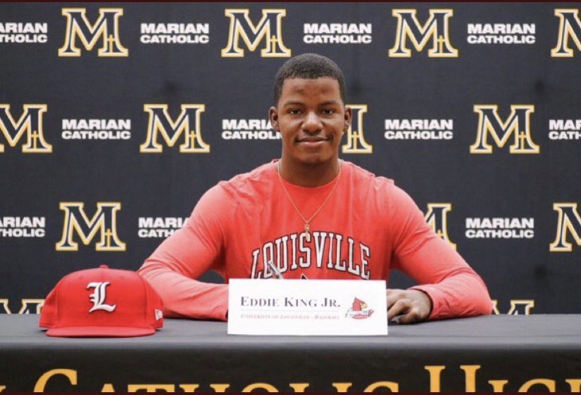 Marian Catholic Athletics (@athletics_mchs) on Twitter photo From Spartans to Pirates — carrying on the Black & Gold tradition. Congrats, <a href="/EddieKingJr17/">Eddie King Jr.</a>, Class of '21, on getting drafted by the <a href="/Pirates/">Pittsburgh Pirates</a>! ⬛️🟨⚾️ #MLBDraft #Pirates <a href="/MCHS_Baseball0/">Marian Catholic Baseball</a> From Spartans to Pirates — carrying on the Black & Gold tradition. Congrats, <a href="/EddieKingJr17/">Eddie King Jr.</a>, Class of '21, on getting drafted by the <a href="/Pirates/">Pittsburgh Pirates</a>! ⬛️🟨⚾️ #MLBDraft #Pirates <a href="/MCHS_Baseball0/">Marian Catholic Baseball</a>