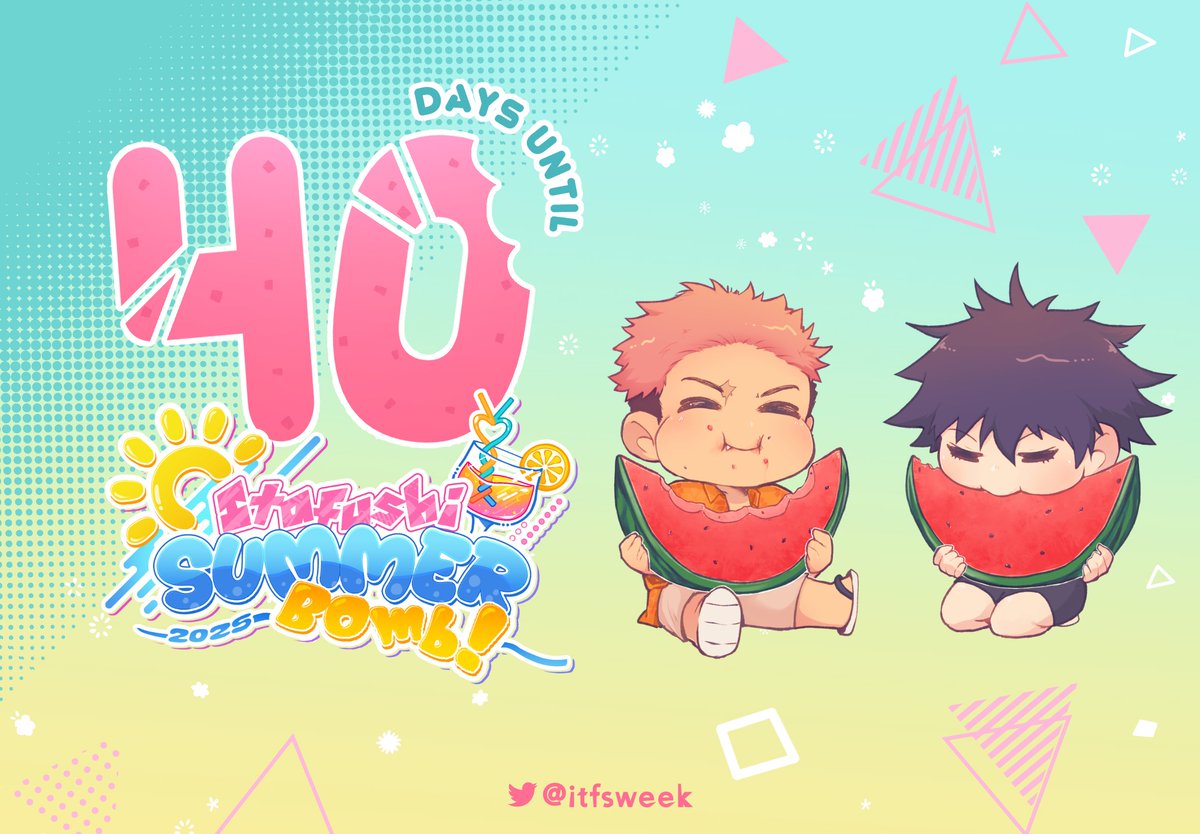 itfsweek's tweet image. There’s 40 days left until #ITFSbomb2025!
We hope everyone’s safe and cooling off this summer! 🍉🌺