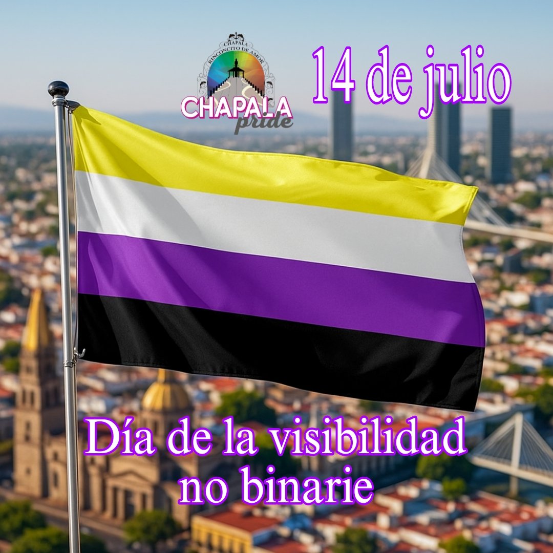 💛🤍💜🖤 14 de julio DÍA INTERNACIONAL DE LA VISIBILIDAD NO BINARIA, un día para visibilizar y reivindicar la existencia de personas que no se identifican con el binarismo de género hombre o mujer.
Gener conciencia sobre las experiencias y luchas de las personas no binarias.