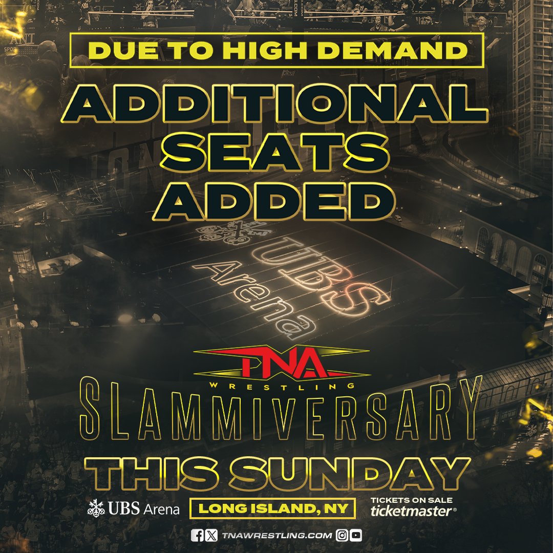 Carlos Silva (@carlossilva) on Twitter photo We’re moving the stage back to accommodate more fans. This event will be TNA’s greatest achievement and trust me it’s going to be PHENOMENAL. #Slammiversary #TNA <a href="/ThisIsTNA/">TNA Wrestling</a> We’re moving the stage back to accommodate more fans. This event will be TNA’s greatest achievement and trust me it’s going to be PHENOMENAL. #Slammiversary #TNA <a href="/ThisIsTNA/">TNA Wrestling</a>