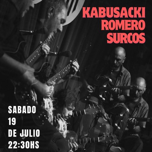 Kabusacki's tweet image. Sabado 19/7
con Ives Romero y Raulo Surcos en Sindicato de Maravillas,
Cordoba
alpogo.com/evento/fernand…