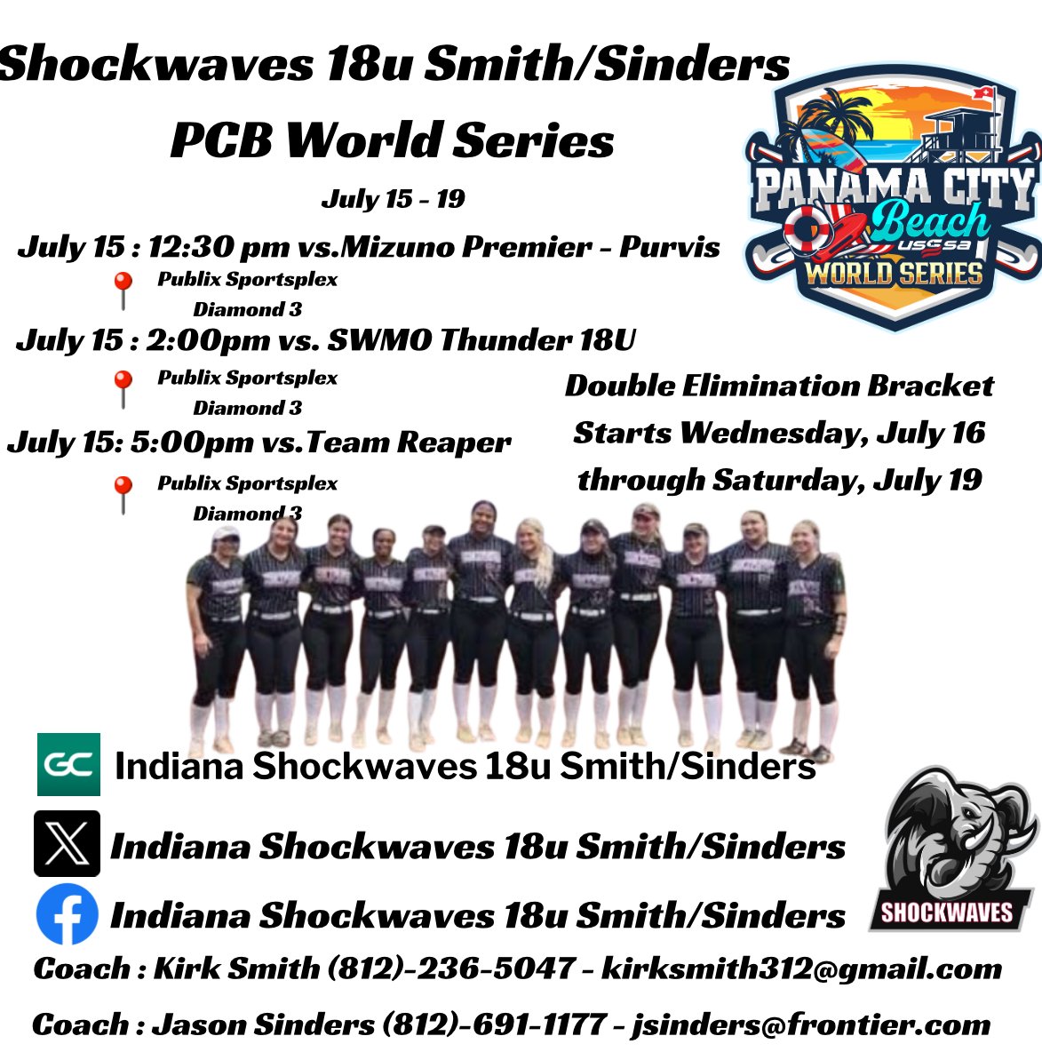 Indiana Shockwaves 18u Smith/Sinders (@shockwaves18u) on Twitter photo 