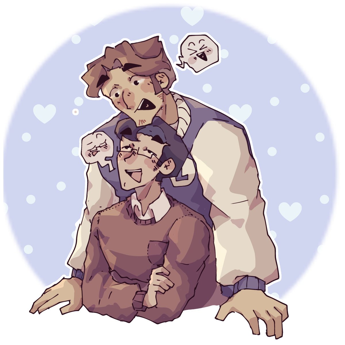 MauRaritam's tweet photo. Solo quiero dos cosas en la vida darme un corchazo y dibujarlos juntos. Tristemente, solo puedo hacer la segunda 🐀🥀
#lonji #logan #benji #fanart #disventurecamp
#campamentodesventura #mispapas https://t.co/cSq3aPhEMl