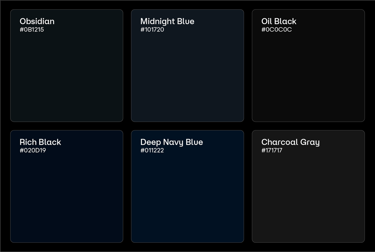 Alternatives to pure black (#000000)