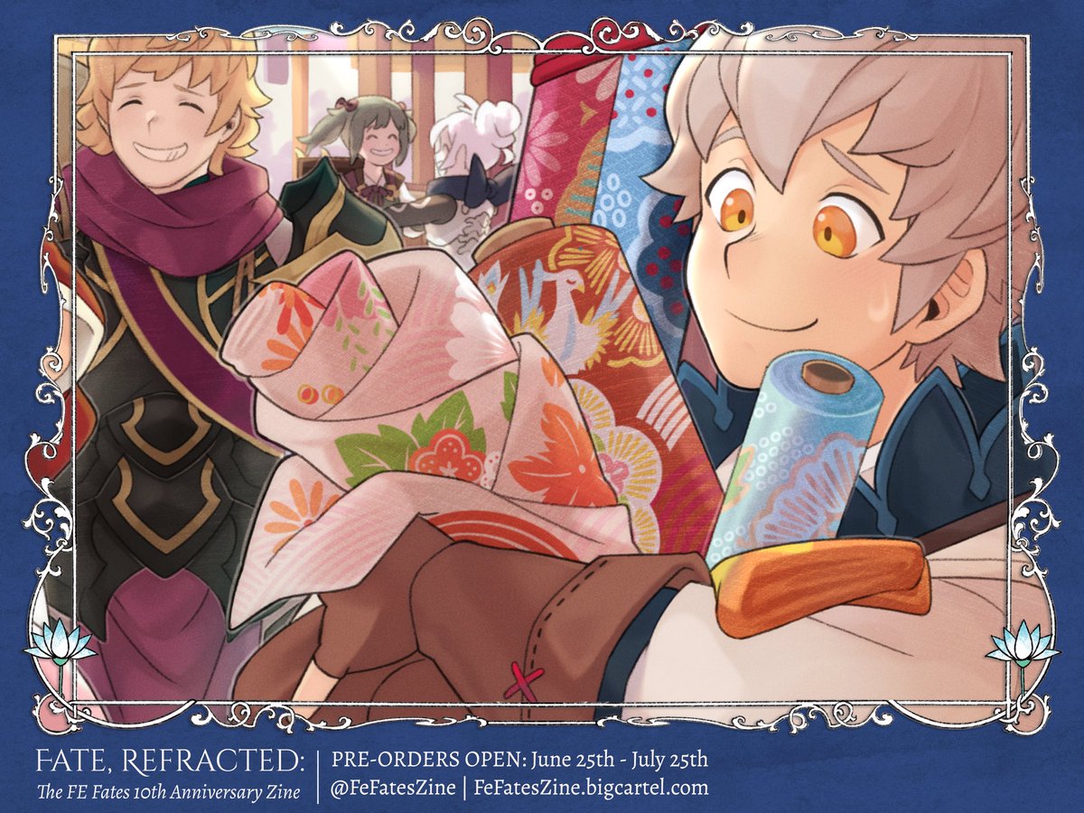 Captain Cake (@captcarrotcake) on Twitter photo This goes to the Gen 2 fans!! Here’s a preview of my piece for the <a href="/FeFatesZine/">Fate, Refracted @ CREATION PERIOD!</a>
Preorders are open until July 25th This goes to the Gen 2 fans!! Here’s a preview of my piece for the <a href="/FeFatesZine/">Fate, Refracted @ CREATION PERIOD!</a>
Preorders are open until July 25th