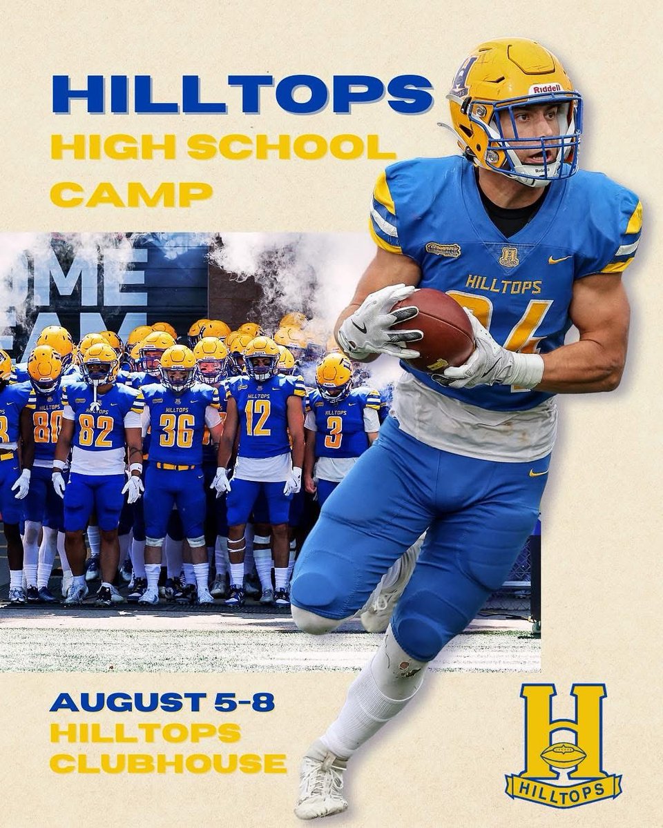 You don’t have to register for our High School Camp but if you want to get bigger, faster, stronger (Sarges words, not ours), you definitely should. 

REGISTER: saskatoonhilltops.com/page/show/7874…