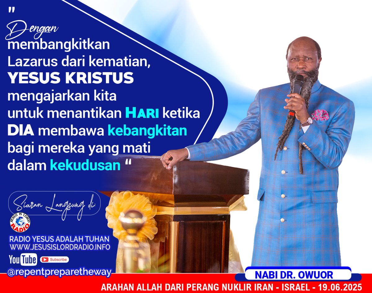 1 Tesalonika 4 : 14
Karena jikalau kita percaya, bahwa Yesus telah mati dan telah bangkit, maka kita percaya juga bahwa mereka yang telah meninggal dalam Yesus akan di kumpulkan Allah bersama-sama dengan Dia.
#Mesiasakandatang