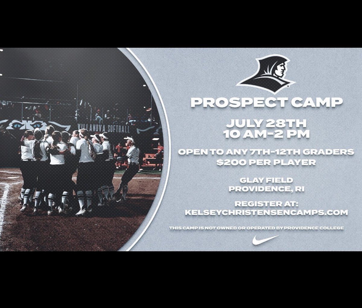 PCfriarsoftball's tweet image. Just a reminder our July Prospect Camp is just a few weeks away!! Don’t miss your chance and sign up now!
kelseychristensencamps.com