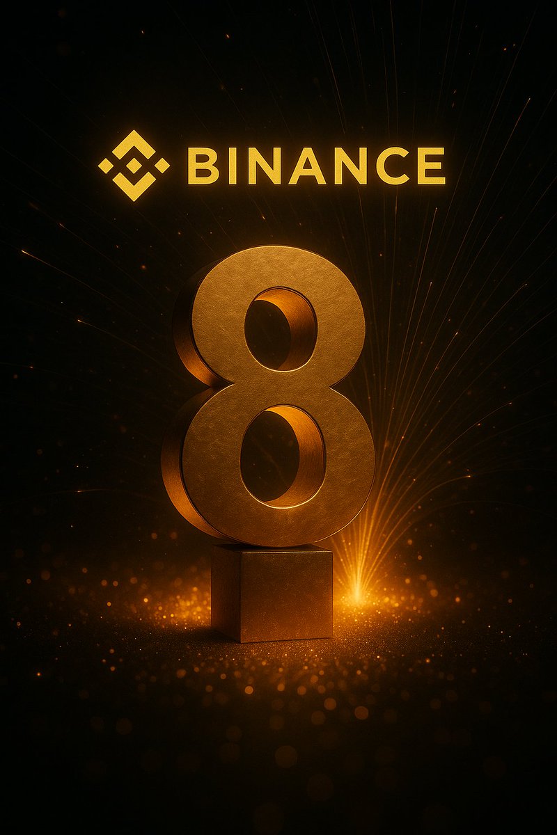 AllSeeingEyeBNB's tweet photo. "Eight years of innovation, resilience, and unstoppable momentum. Here’s to the future — Binance, where legends are made." https://t.co/tJQK7ILbup