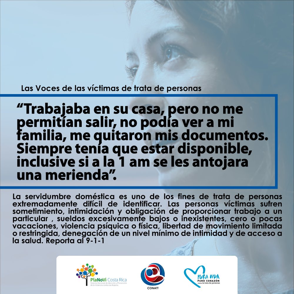 Las voces de las víctimas de trata de personas
La servidumbre doméstica es uno de los fines de trata de personas extremadamente difícil de identificar. Reporta al 9-1-1 #NoalaTratadePersonas #DiaInternacionalcontralatratadepersonas