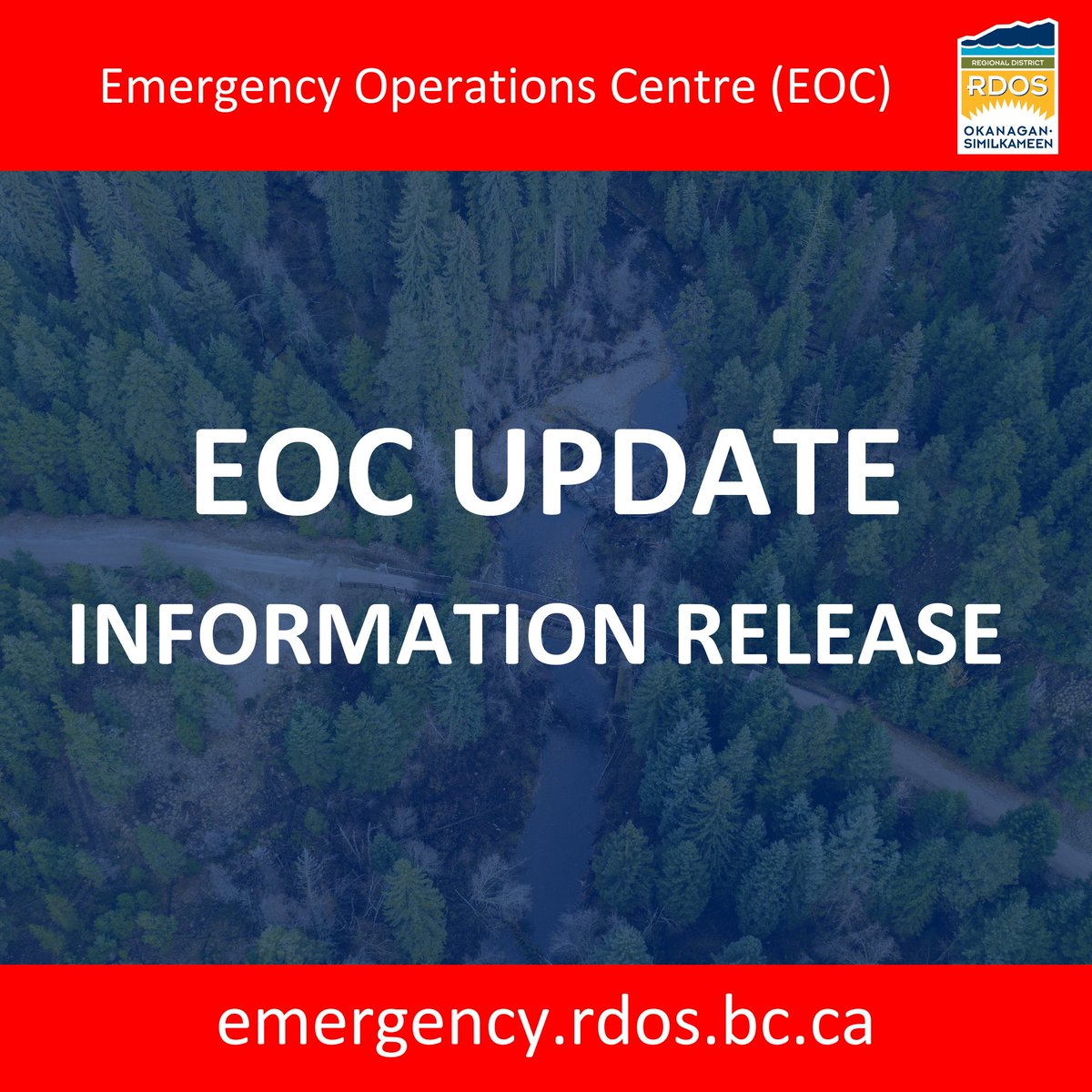 EmergMgtRDOS's tweet image. RDOS EOC Update: Monday, July 14, 2025, 11:30 am
 
Click the link to view the information release: rdos.bc.ca/assets/EOC-Inf…