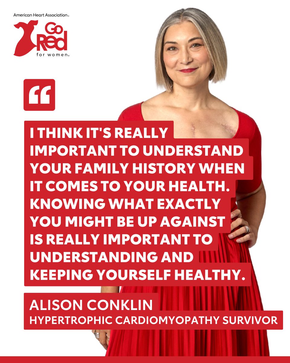 GoRedForWomen's tweet image. At just 14 years old, Alison Conklin lost her mother to the same inherited heart condition she now lives with. After countless tests and surgeries, a heart transplant became Alison's only option. Today, she cherishes every "bonus day" and urges others to learn their family health…
