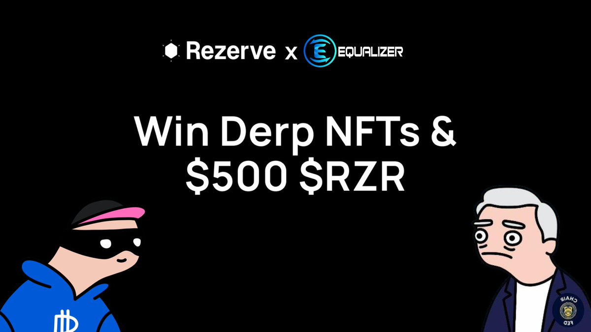 Rezerve Money (Live on Sonic)💥 (@rezervemoney) on Twitter photo $EQUAL LPs getting rezerve’d fr 🐸💦
<a href="/rezervemoney/">Rezerve Money 💰</a> x <a href="/Equalizer0x/">Equalizer 💥</a> dropping pure degen sauce.
Win $500 $RZR
5 winners - raffle based.
1️⃣ Follow <a href="/rezervemoney/">Rezerve Money 💰</a> + <a href="/Equalizer0x/">Equalizer 💥</a>
2️⃣ Join Guild guild.xyz/rezerve + get the equaliser frens role
3️⃣ Tag 3 frens + RT this tweet
4️⃣ $EQUAL LPs getting rezerve’d fr 🐸💦
<a href="/rezervemoney/">Rezerve Money 💰</a> x <a href="/Equalizer0x/">Equalizer 💥</a> dropping pure degen sauce.
Win $500 $RZR
5 winners - raffle based.
1️⃣ Follow <a href="/rezervemoney/">Rezerve Money 💰</a> + <a href="/Equalizer0x/">Equalizer 💥</a>
2️⃣ Join Guild guild.xyz/rezerve + get the equaliser frens role
3️⃣ Tag 3 frens + RT this tweet
4️⃣